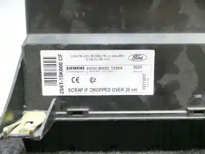 Автозапчастина б/у перевір блоку управління для ford fusion (cbk) 1.6 16v cat посилання на oem iam 2s6t15k600cf - 5wk48032d - t83sa - fst1121t  