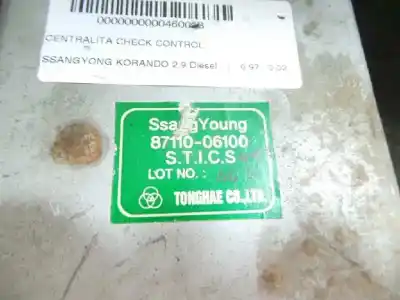 Автозапчастина б/у перевір блоку управління для ssangyong korando 2.9 d посилання на oem iam 8711006100  