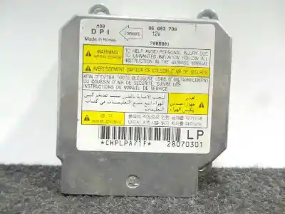 Second-hand car spare part AIRBAG CONTROL UNIT for DAEWOO MATIZ  OEM IAM references CHPLPA71F - 28070301 - 96603736  