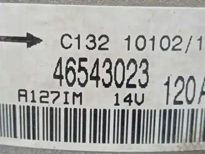 Peça sobressalente para automóvel em segunda mão alternador por fiat stilo (192) 1.8 16v cat referências oem iam 46543023 polea.fija - 6.canales 120ah - denso