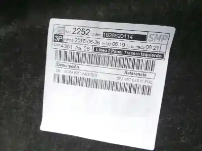 Автозапчасти б/у обивка задней левой двери за seat leon sc (5f5) 1.4 16v tsi ссылки oem iam 5f3867043h  