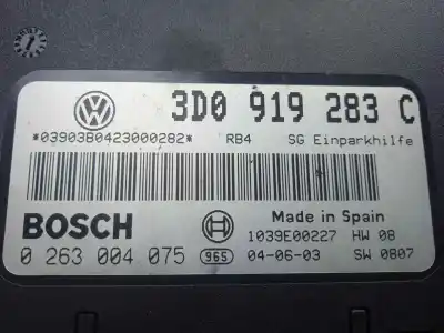 Pezzo di ricambio per auto di seconda mano modulo elettronico per volkswagen phaeton (3d2/3d8) 4.9 v10 tdi cat (ajs) riferimenti oem iam 0263004075 - 3d0919283c  