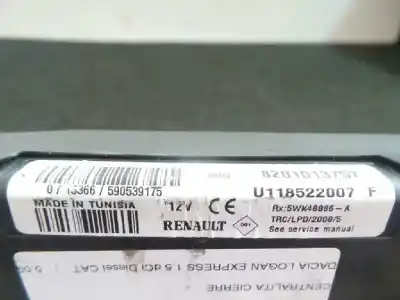 Автозапчастина б/у щит закр для dacia logan mcv (ks_) 1.5 dci (ks0k) посилання на oem iam 8201013757 - u118522007f - 5wk48886a  