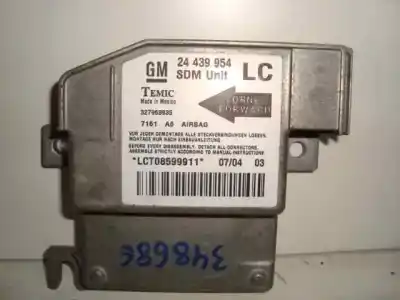 Second-hand car spare part AIRBAG CONTROL UNIT for OPEL CORSA C  OEM IAM references 24439954 - 327963935 - LCT08599911 - LC  