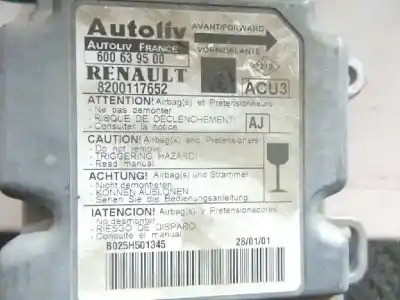 Автозапчастина б/у блок управління подушками безпеки для renault scénic i monospace (ja0/1_, fa0_) 1.9 dti (ja1u) посилання на oem iam 600639500 - 8200117652 - aj  