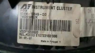 Peça sobressalente para automóvel em segunda mão quadrante por ford galaxy (vx) 2.0 dohc cat referências oem iam 95vw10849dd - 7m0919862k  