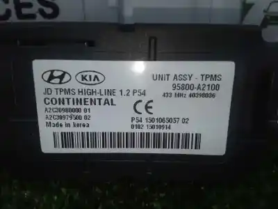 Second-hand car spare part electronic module for kia cee´d (jd) 1.4 cvvt oem iam references 95800a2100 - a2c30980000 - a2c30979500  