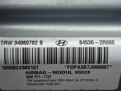 Автозапчастина б/у передня права подушка безопасности для hyundai i30cw 1.6 crdi cat посилання на oem iam 845302r000 - 34060782b  