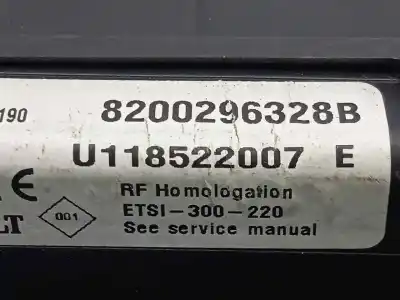 Автозапчасти б/у проверьте блок управления за dacia logan 1.4 cat ссылки oem iam 8200296328b - u118522007 - etsi300220  etsi300220
