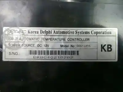 Second-hand car spare part climate control for daewoo lacetti 1.6 cat oem iam references 96615415  