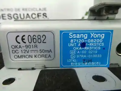 Second-hand car spare part electronic module for ssangyong rexton 2.7 turbodiesel cat oem iam references 8712008200  