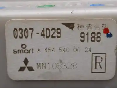 Second-hand car spare part fuse box unit for smart forfour 1.1 cat oem iam references a4545400024 - mn108328  