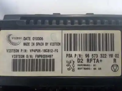 Автозапчастина б/у клімат-контроль для peugeot 407 2.0 16v hdi cat (rhr / dw10bted4) посилання на oem iam 96573322yw  