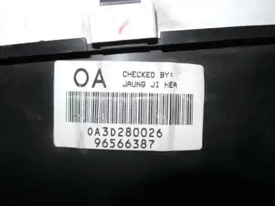 Peça sobressalente para automóvel em segunda mão quadrante por daewoo matiz 0.8 cat referências oem iam 96566387 - 0a3d280026  