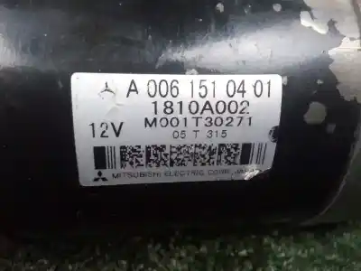 Second-hand car spare part starter motor for mitsubishi colt berlina 3 (cz) 1.5 di-d cat oem iam references m001t30271 - a0061510401  