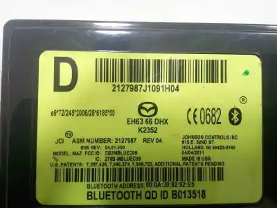 Pièce détachée automobile d'occasion module électronique pour mazda cx-7 (er) 2.2 mzr-cd awd (er10a) références oem iam 2127987j1091h04 - eh6366dhx - k2352  