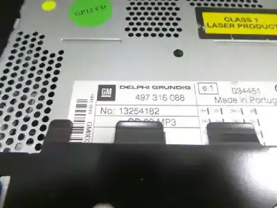 Автозапчасти б/у аудиосистема / радио cd за opel corsa d (s07) 1.2 (l08 l68) ссылки oem iam 13254182 - 497316088   Автозапчасти б/у аудиосистема / радио cd за opel corsa d (s07) 1.2 (l08 l68) ссылки oem iam 13254182 - 497316088