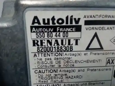Автозапчасти б/у блок управления подушками безопасности за renault laguna (b56) 1.9 dti diesel cat ссылки oem iam 550804400 - 8200018830b - ax  