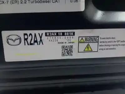 Автозапчастина б/у ебу контролер двигуна для mazda cx-7 (er) 2.2 mzr-cd awd (er10a) посилання на oem iam r2ax18881k - 2758009499 - k4238  