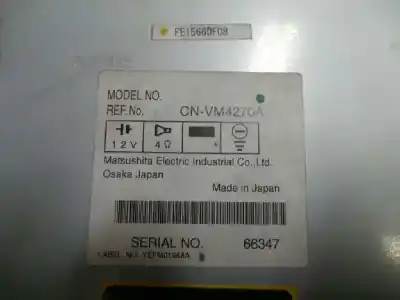 Second-hand car spare part dvd system for mazda rx-8 (se, fe) 1.3 (fe103, se3p) oem iam references cnvm4270a - 66347 - fe1566df0b  