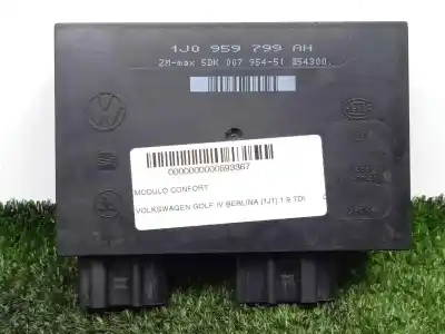 Second-hand car spare part comfort module for volkswagen golf iv berlina (1j1) 1.9 tdi oem iam references 1j0959799ah - 5dk00795451  