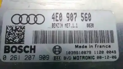 Автозапчастина б/у ебу контролер двигуна для audi a8 (4e2) 4.2 quattro посилання на oem iam 0261207909 - 4e0907560 - 4e0910560ex  me7.1.1