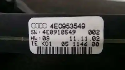 Автозапчастина б/у блок управління світлом для audi a8 (4e2) 4.2 quattro посилання на oem iam 4e0953549 - 4e0910549  
