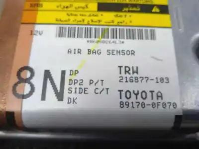 Автозапчасти б/у блок управления подушками безопасности за toyota corolla verso (r1) 2.2 d-4d sol ссылки oem iam 216877103 - 891700f070  