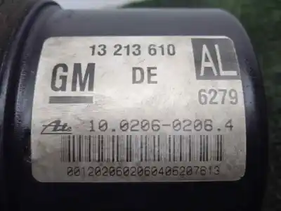 Peça sobressalente para automóvel em segunda mão abs por opel astra h (a04) 1.9 cdti (l48) referências oem iam 10096005483 - 13213610 - 10020602064  