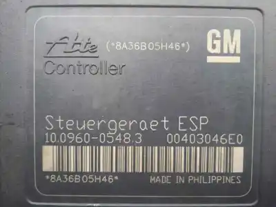 Peça sobressalente para automóvel em segunda mão abs por opel astra h (a04) 1.9 cdti (l48) referências oem iam 10096005483 - 13213610 - 10020602064  