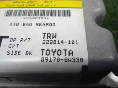 Автозапчастина б/у блок управління подушками безпеки для toyota auris (_e15_) 1.4 d-4d (nde150_) посилання на oem iam 222814101 - 891700w330  