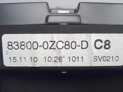 Автозапчастина б/у панель інструментів для toyota auris (_e15_) 1.4 d-4d (nde150_) посилання на oem iam 838000zc80d  