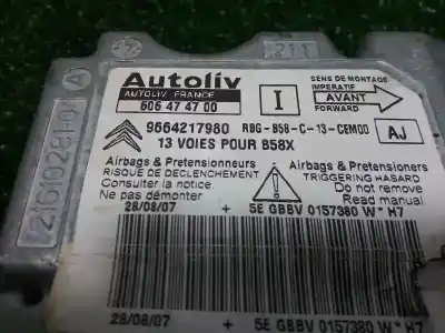 Автозапчасти б/у блок управления подушками безопасности за citroen c4 picasso i monospace (ud_) 1.6 hdi ссылки oem iam 9664217980 - 606474700  