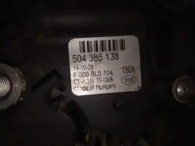 Автозапчастина б/у генератор для iveco daily ka 3.0 diesel cat посилання на oem iam f000bl0704 - 504385138  150ah - bosch