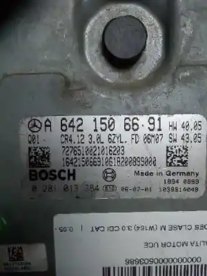 Recambio de automóvil de segunda mano de centralita motor uce para mercedes clase m (w164) 3.0 cdi cat referencias oem iam 0281013384 - a6421506691  