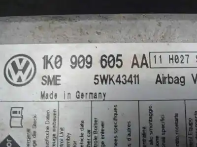 Recambio de automóvil de segunda mano de centralita airbag para skoda octavia combi (1z5) scout 4x4 referencias oem iam 5wk43411 - 1k0909605aa  