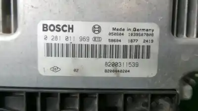 Pièce détachée automobile d'occasion calculateur moteur ecu pour renault laguna ii (bg0) 1.9 dci diesel fap cat 110 cv / 81 kw références oem iam 0281011969 - 8200311539 - edc15c1361  edc 15c13-6.1