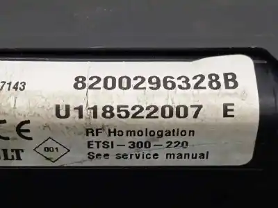 Second-hand car spare part electronic module for dacia logan (ls_) 1.6 (lsob lsod lsof lsoh) oem iam references 8200296328b - u118522007e  