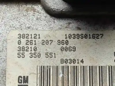 Pezzo di ricambio per auto di seconda mano centralina motore per opel corsa c 1.0 12v cat (z 10 xe / lw3) riferimenti oem iam 0261207960 - 55350551 - me76h4  me76h4