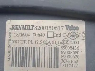 Автозапчасти б/у правая фара за renault kangoo (f/kc0) 1.5 dci diesel 65 cv / 48 kw ссылки oem iam 8200150617  03-07 - ambar