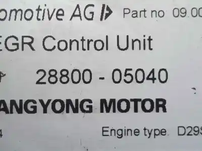 Автозапчасти б/у блок управления двигателем за ssangyong rexton 2.9 turbodiesel cat ссылки oem iam 2880005040  