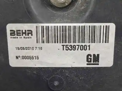 Автозапчасти б/у электрический вентилятор за opel meriva b monospace (s10) 1.4 lpg (75) ссылки oem iam t5397001 - 1341061 - 13331014  ø diametro: 390mm