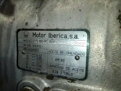 Second-hand car spare part gearbox for nissan patrol (k/w160) 2.7 d oem iam references 32000g9555 - mp80  5.velocidades