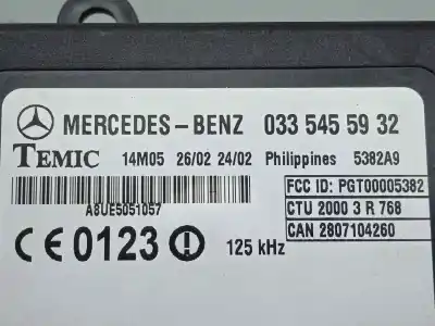 Peça sobressalente para automóvel em segunda mão módulo eletrônico por mercedes-benz sprinter 02.00 -> caja cerrada 2.2 cdi cat referências oem iam 0335455932  