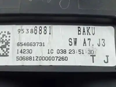 Second-hand car spare part dashboard for opel mokka 1.7 16v cdti oem iam references 95386881 - 654663731  