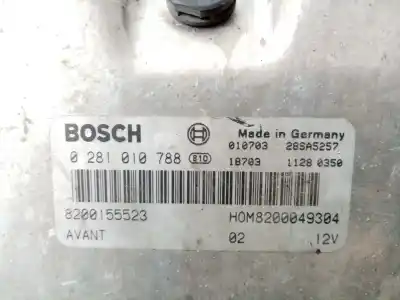 Автозапчасти б/у блок управления двигателем за otras marcas clio ii fase ii (b/cb0) 1.9 dti diesel ссылки oem iam 0281010788 - 8200155523  