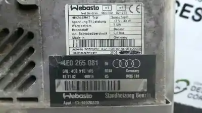 Автозапчастина б/у обігрівач для audi a8 (4e2) 4.2 quattro посилання на oem iam 4e0265081 - 4e0910105  