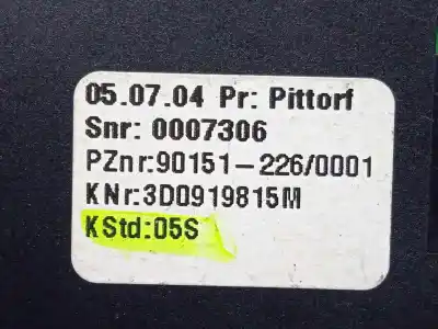 Автозапчастина б/у вимикач для volkswagen phaeton (3d2/3d8) 4.9 v10 tdi cat (ajs) посилання на oem iam 3d0919815m  