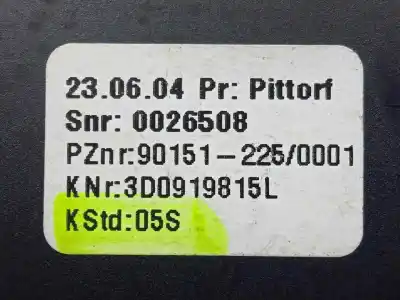 Pezzo di ricambio per auto di seconda mano interruttore per volkswagen phaeton (3d2/3d8) 4.9 v10 tdi cat (ajs) riferimenti oem iam 3d0919815l  