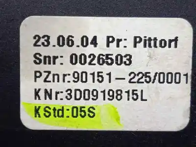 Pezzo di ricambio per auto di seconda mano interruttore per volkswagen phaeton (3d2/3d8) 4.9 v10 tdi cat (ajs) riferimenti oem iam 3d0919815l  